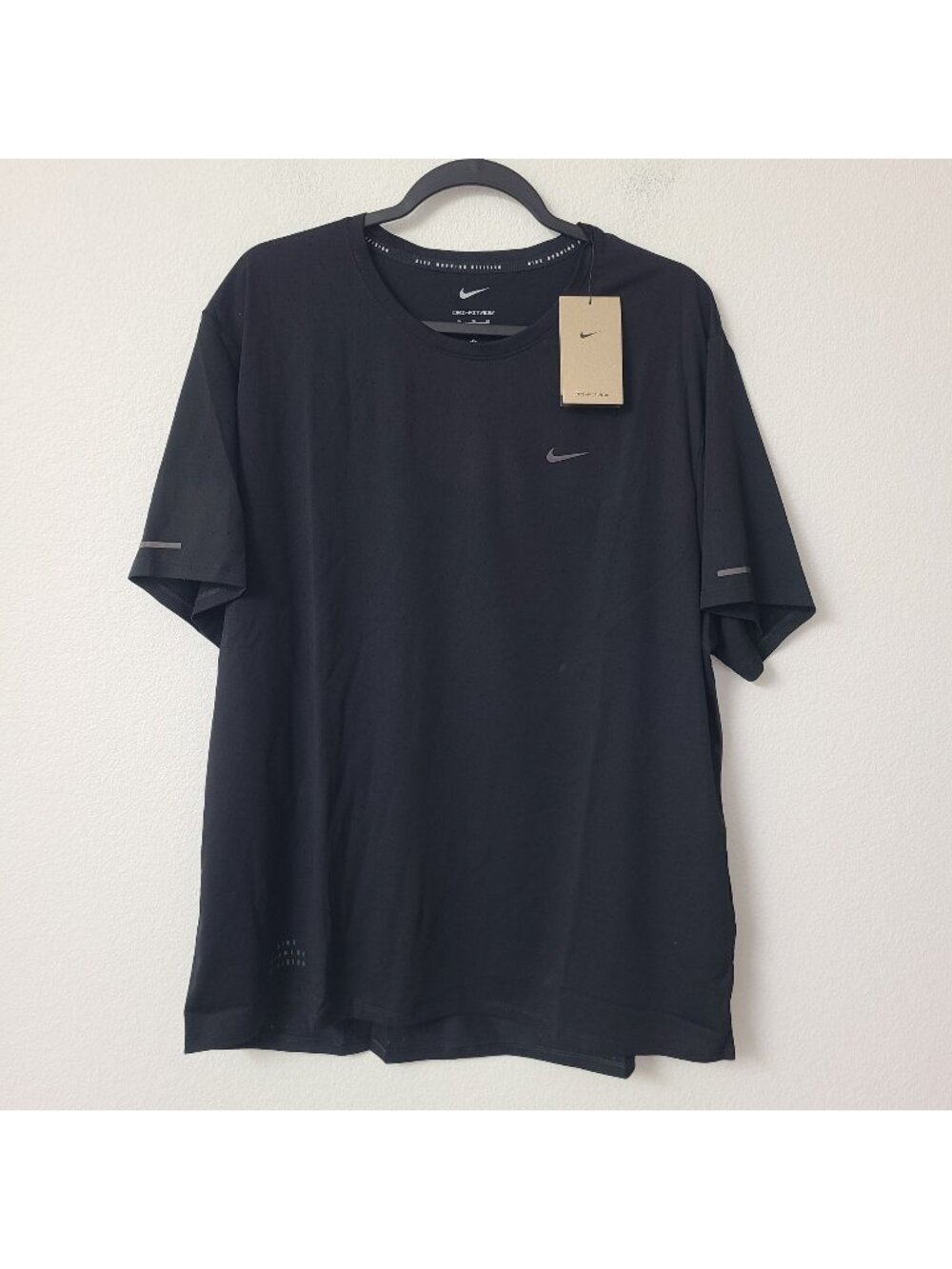 Nike Dri-Fit ADV Running Division Shirt FQ3091-010 Size XL Black